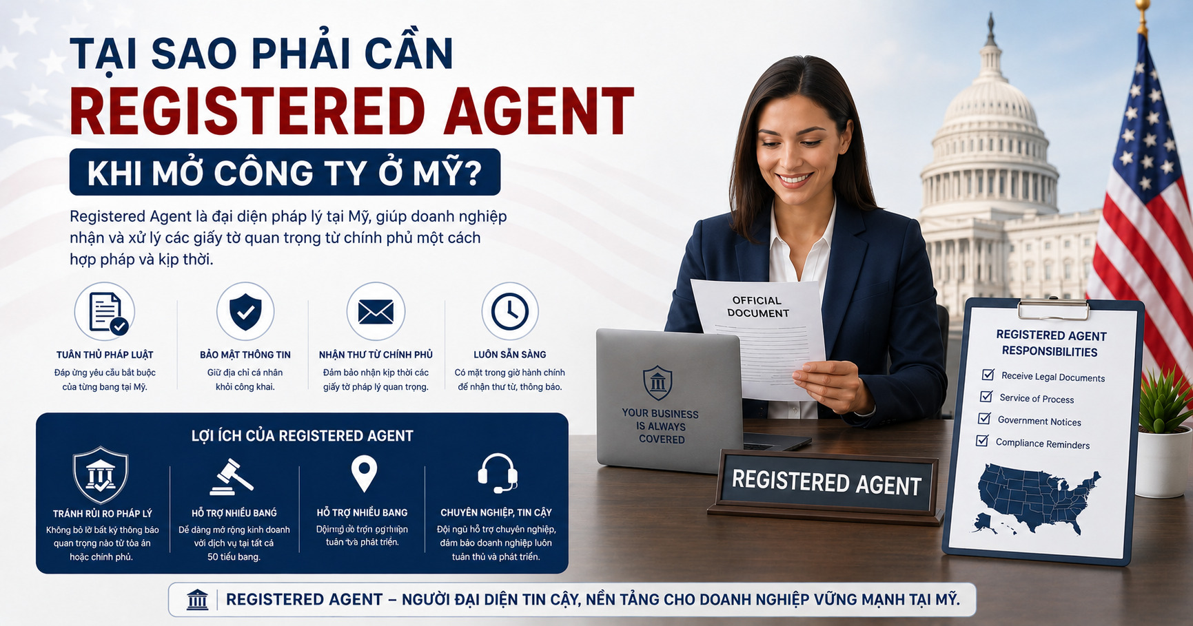 REGISTERED AGENT CÔNG TY MỸ