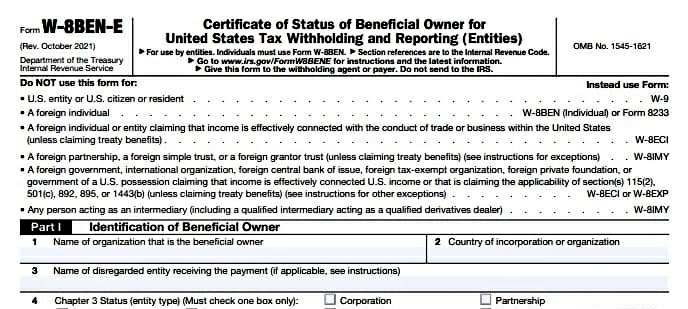 W-8BEN-E