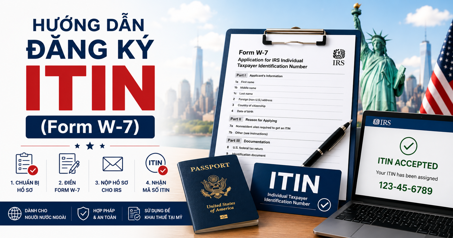 Người Nước Ngoài Đăng Ký ITIN Như Thế Nào?