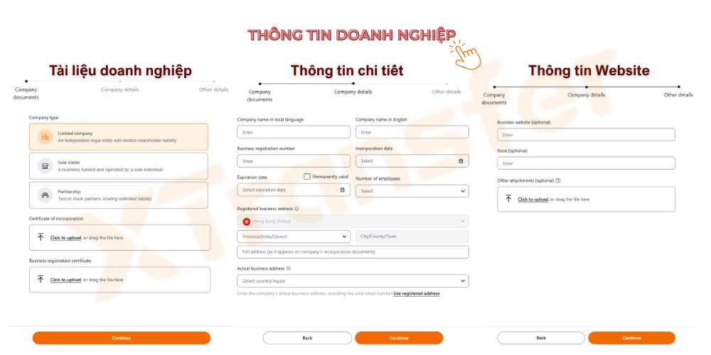 điền thông tin XTransfer