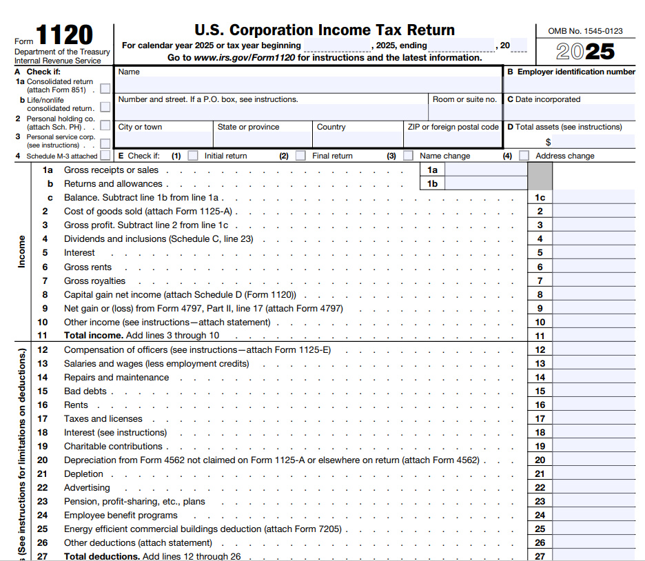 Form 1120