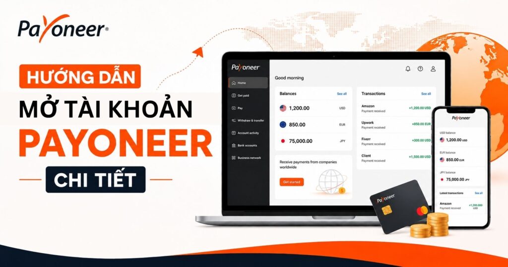 Mở tài khoản Payoneer