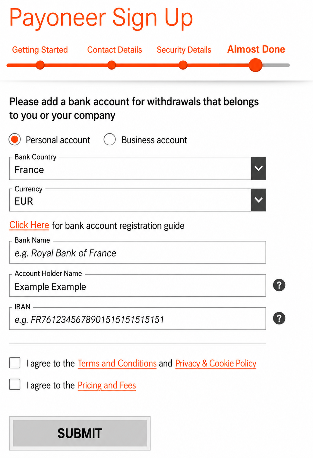 Đăng ký Payoneer