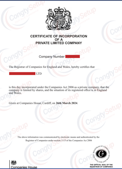 Đăng Ký Công Ty LTD tại Anh Quốc