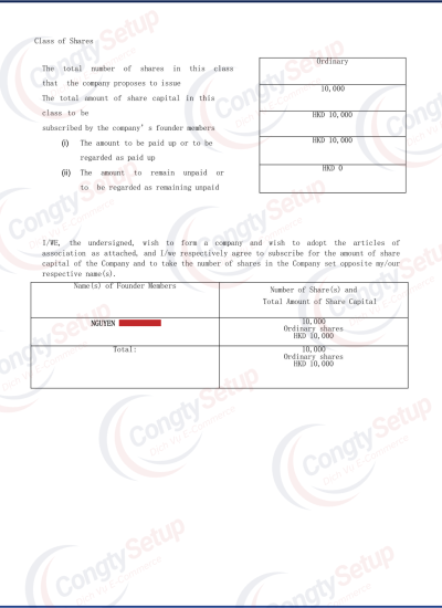 Thành Lập Công Ty Tại Hồng Kông