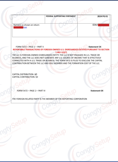 Khai thuế Form 1120 & 5472 cho LLC tại Mỹ