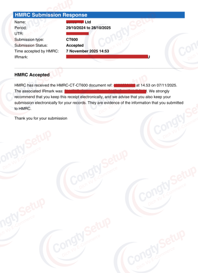 Khai Thuế & Nộp Báo Cáo Tài Chính Hàng Năm cho Công Ty UK LTD