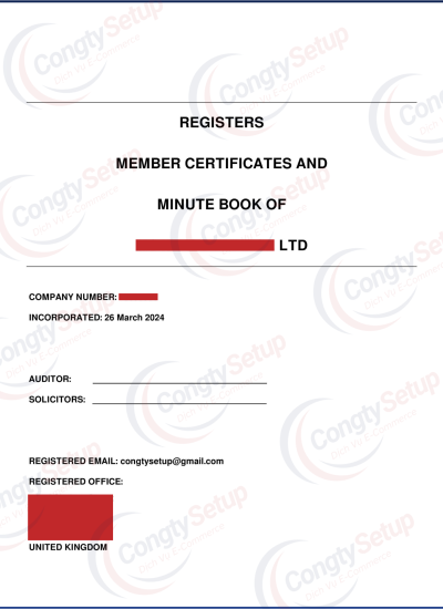 Đăng Ký Công Ty LTD tại Anh Quốc